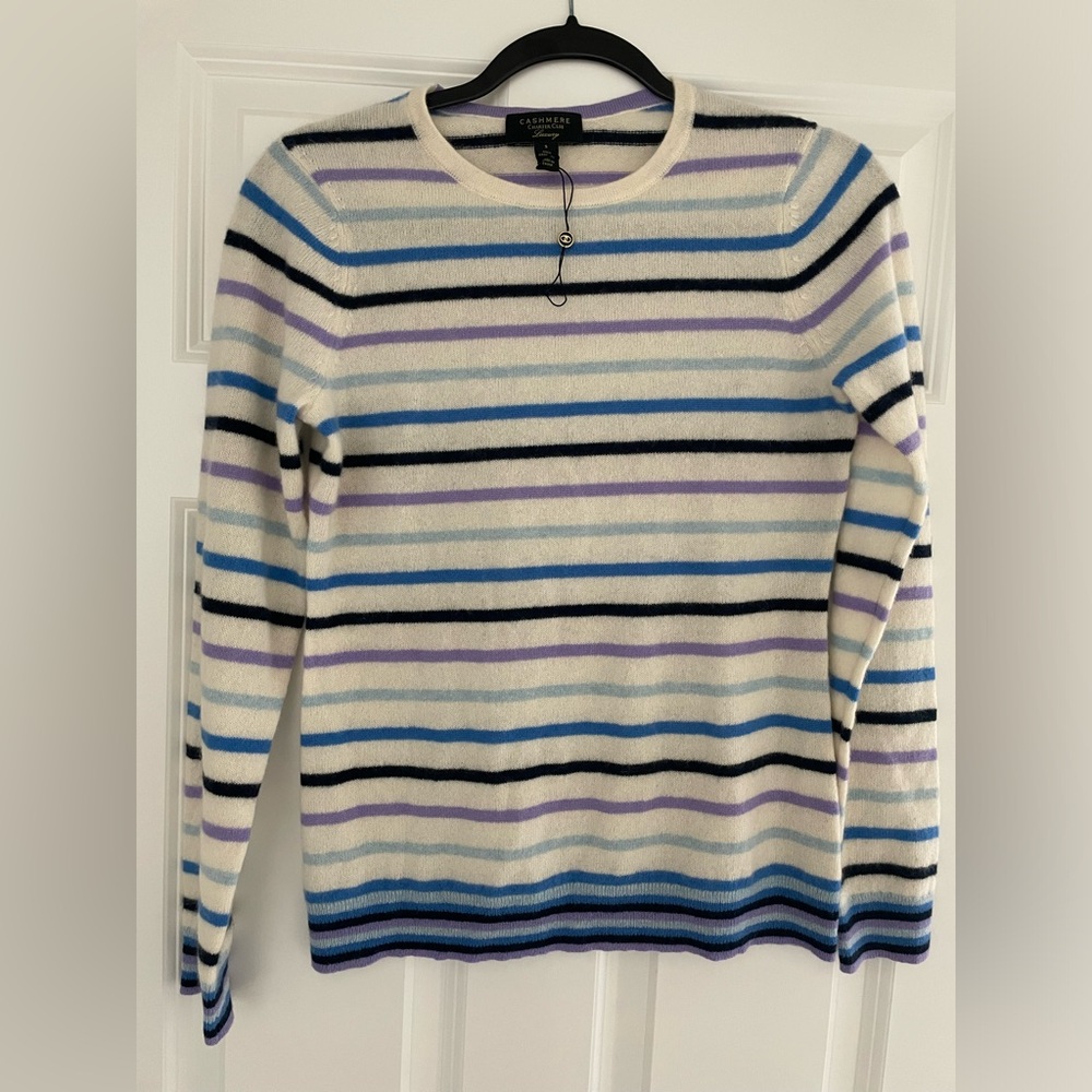 100% Cashmere charter club luxury sweater size Small